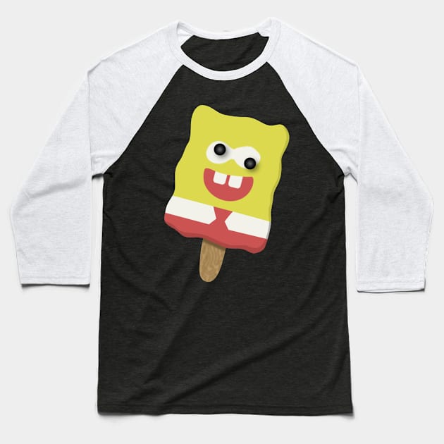 Spongebob popsicle Baseball T-Shirt by sparklyclarke